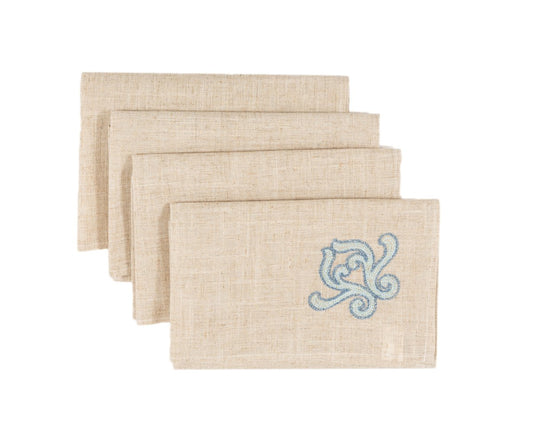 XD18113 Celeste Glistening Napkins, 20"x20", Set of 4