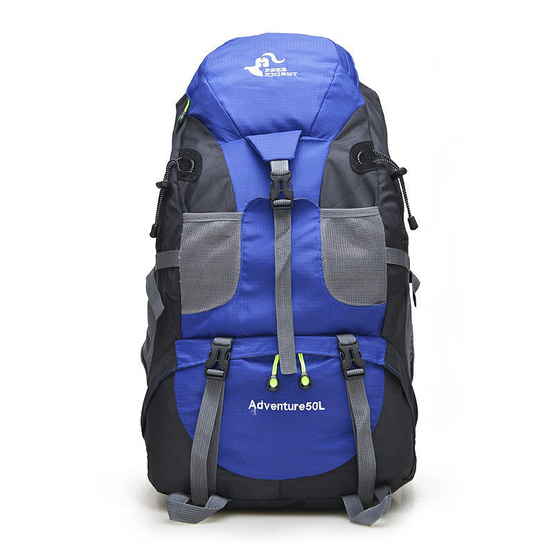 50L Oxford Cloth Ultra Lightweight Hiking Backpack - Blue