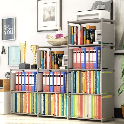 9 Cube Book Shelves Storage Shelf Bookcase Display Stand Organizer