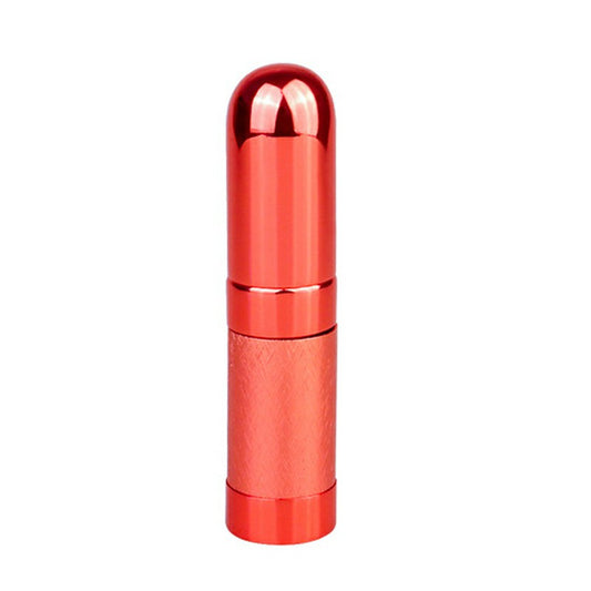 6ml Mini Portable Travel Refillable Metal Perfume Liquid Atomizer Bottle - Red