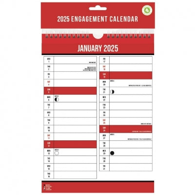 025 Calendar Commercial , Engagement Month to View