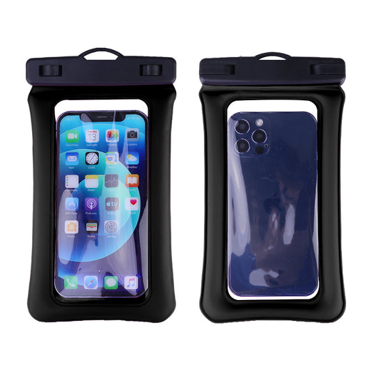 7.2 inch Universal Phone Pouch Protective Underwater Diving Waterproof Phone Bag - Black