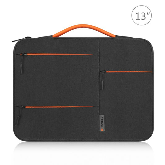 13 inch 360 Degree Protective Laptop Polyester Bag Compatible with 13 Inch Laptop - Black