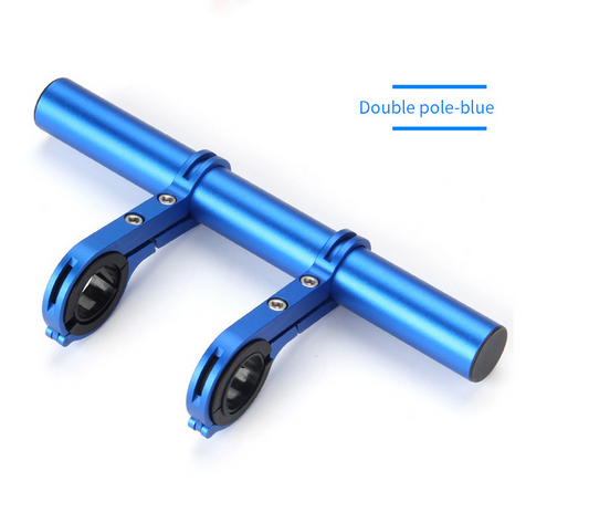 Bike Handlebar Extender Bracket for Clamp Speedometer Headlight GPS Phone Holder with Hex wrench - Blue