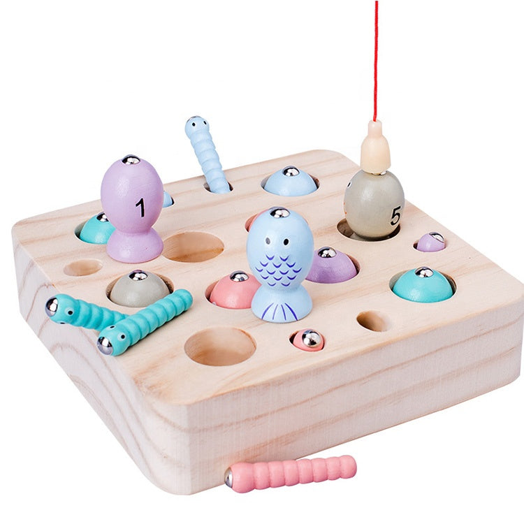 Wooden Fishing Magnetic Toy for Kids