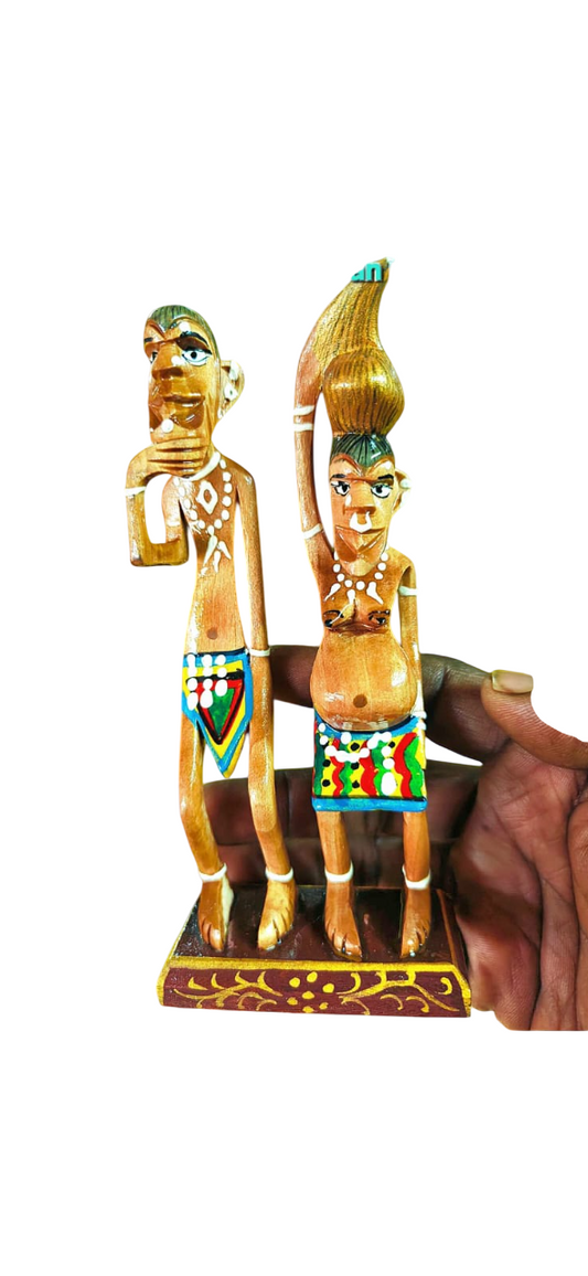 Wooden Handmade african man