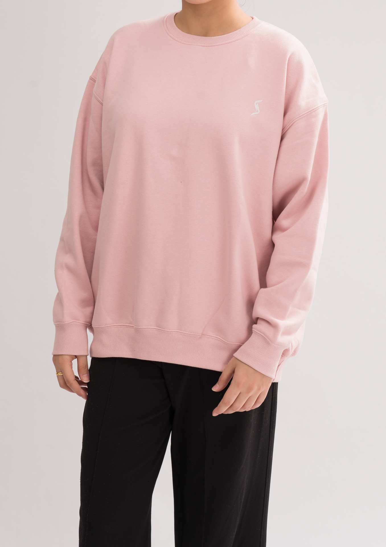 Women’s Oversized Sweatshirt - Peach Skin