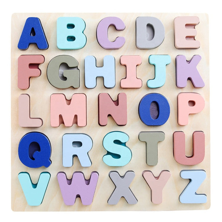 Wooden Number ABC Puzzles Puzzle | Alphabet Learning for Toddlers Kids