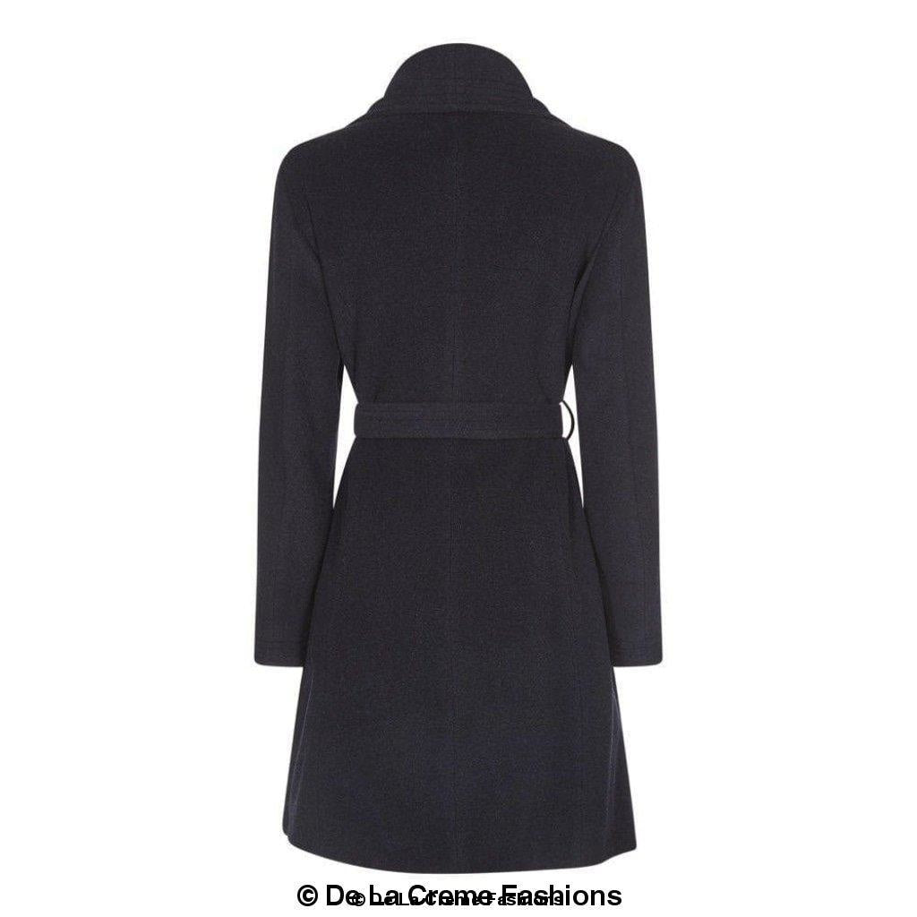 Wool Blend Large Lapel Duster Coat