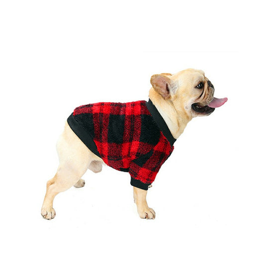 Winter Warm Pet Dog Clothes Soft Fleece Dog Jacket Coat Sweater Puppy Cat Jumper - Red XXL