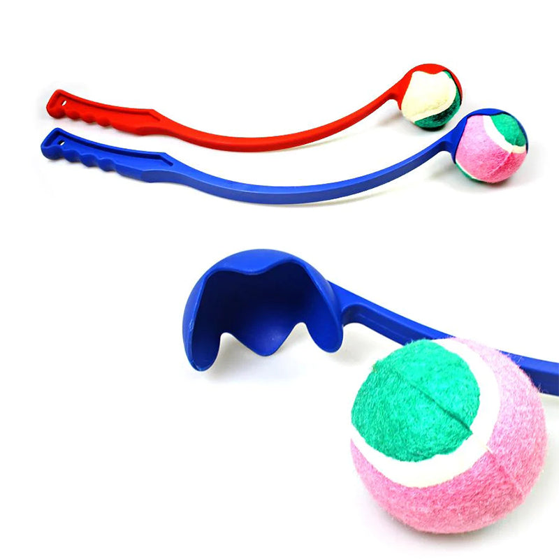 35 cm Plastic Dog Tennis Ball Chucker Launcher - Random Colour