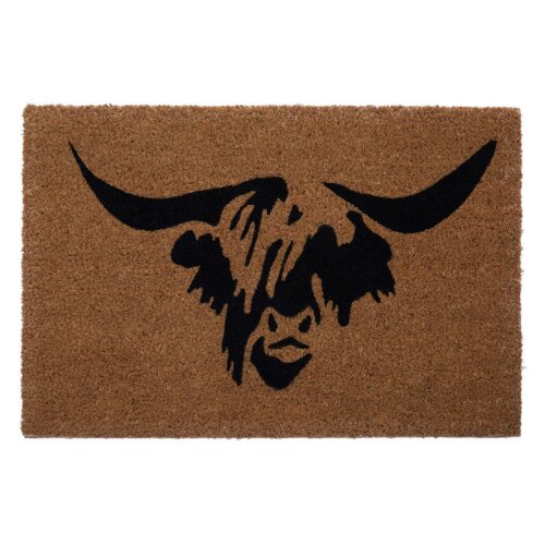 Highland Cow Doormat Elegant And Functional