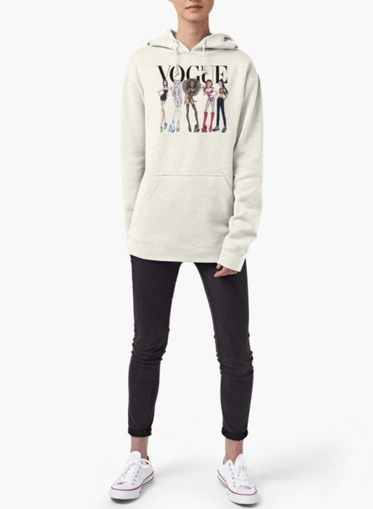 VOGUE - SPICE GIRLS WOMEN HOODIE GRAY