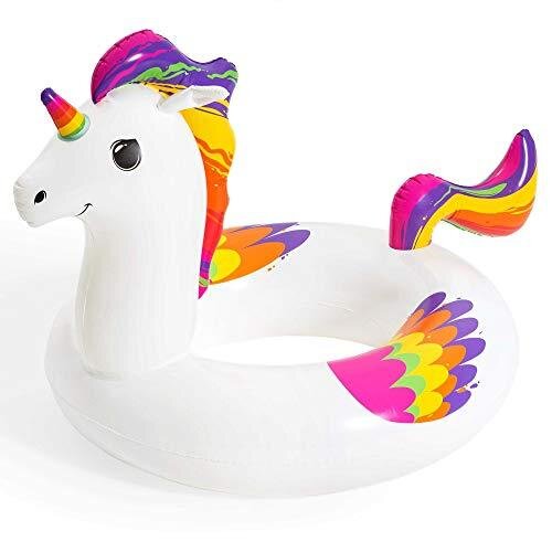 Bestway BW36159 Fantasy Unicorn Pool Float, Inflatable Rubber Ring for Kids and Adults