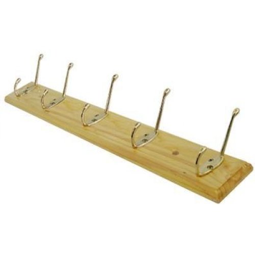 5 Hook Pine Hat And Coat Rack - ashley housewares 5 hook hat coat rack pine