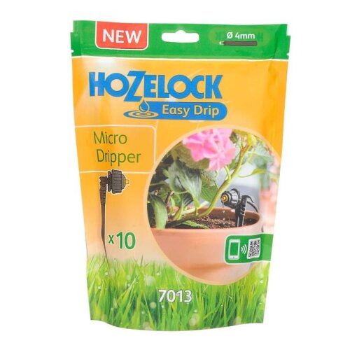 10 x Hozelock Easy Micro Dripper for Watering Pots, Containers & Hanging Baskets