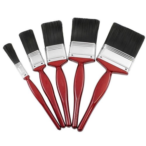 5pc Paint Brush Art Kit Set Durable Wooden Handles Home Painting Decorating DIY