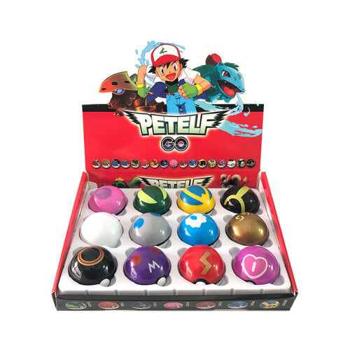12PC 1.9INCH Pokemon Ball Set Clip 'n' Go Pokeball Random Toys Action Figures Kids Gift Boxed