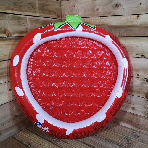 95 x 51 x 11cm Friendly Fun Red Strawberry Baby Paddling Water Pool