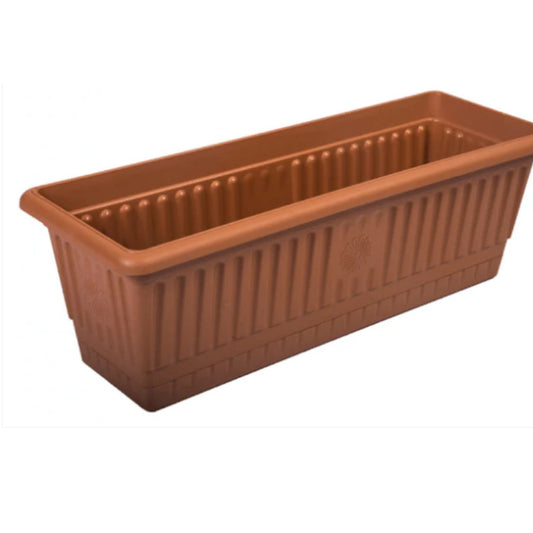 Balcony Flower Pot Plastic Container Medium 17 x 50cm