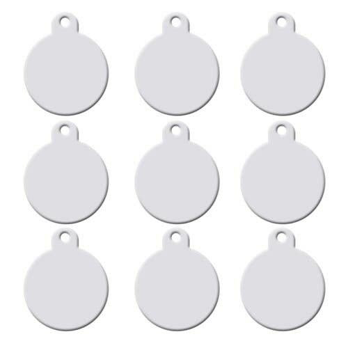 Wholesale 100Pcs Round Dog ID Tags Aluminum Customized Name Address