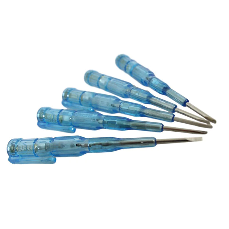 Electric Tester Screwdriver Set 14cm Multipurpose Use for Indoor Outdoor 5 Pack