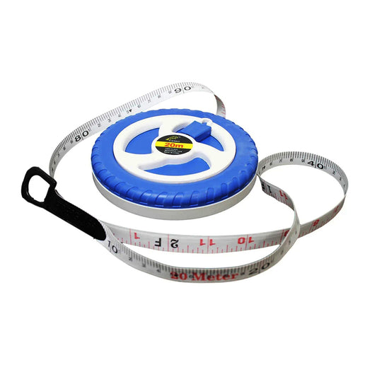 20m Fiberglass Tape Measure Builders Surveyors Long Reel Roll Measuring Tape 66ft