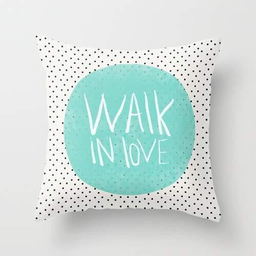 Walk in love polka dots Cushion/Pillow