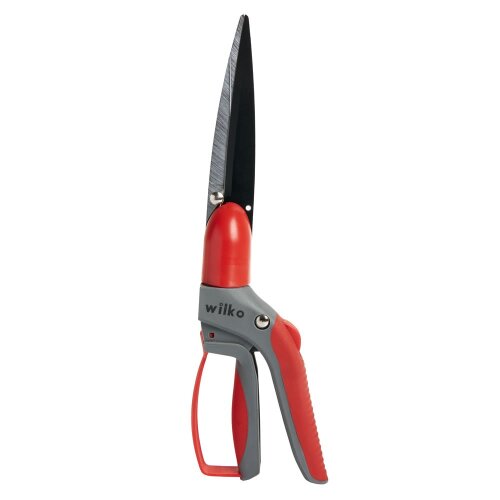 wilko Teflon Coated Swivel Grass Shears, 34cm Grass Shears, Carbon Steel Blade Grass Shears