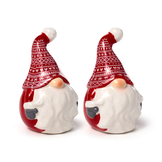 Ceramic Salt & Pepper Set - Christmas Gonk