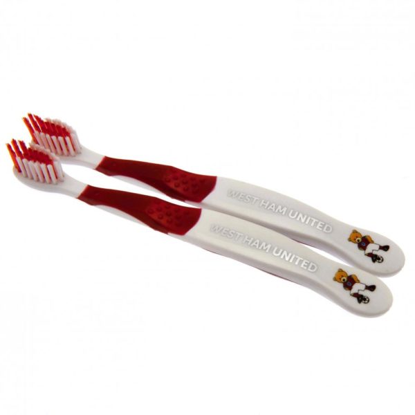 West Ham United FC Twin Pack Toothbrush